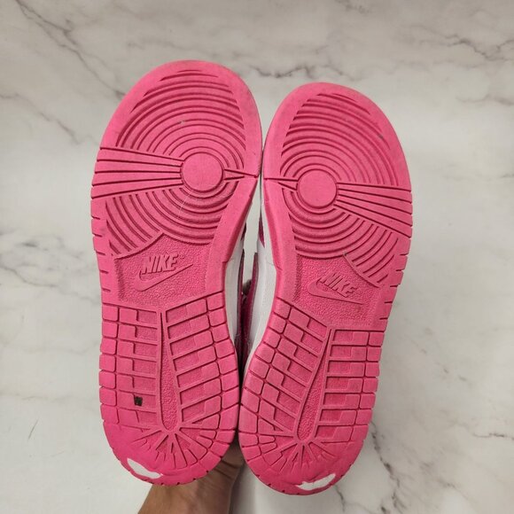 Nike Dunk Low Pink White Sneakers Low-Top Shoes FB9108-102 Girls Youth 1 - Picture 7 of 10
